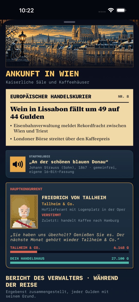 Ankunft in Wien
