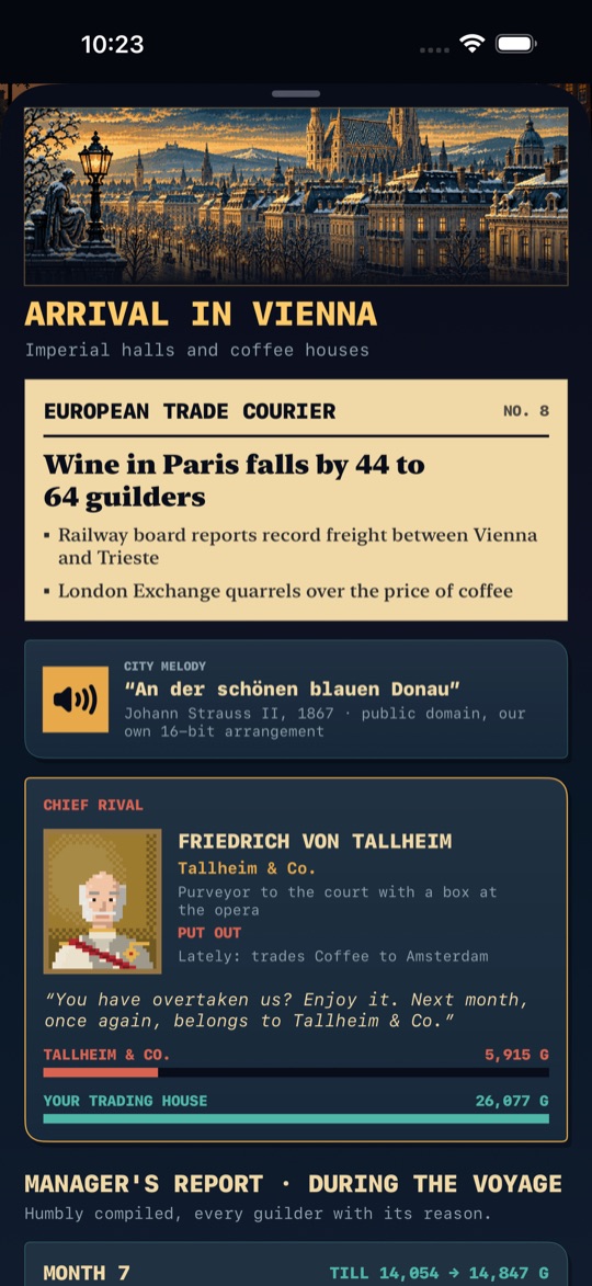 Arrival in Vienna